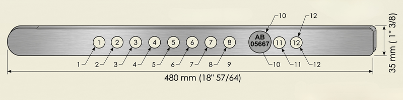 3.5mm High Security Container Seals Blueprint - LeghornGroup India Block Bar Economic Barrier Seal | Heavy-Duty Container Seals