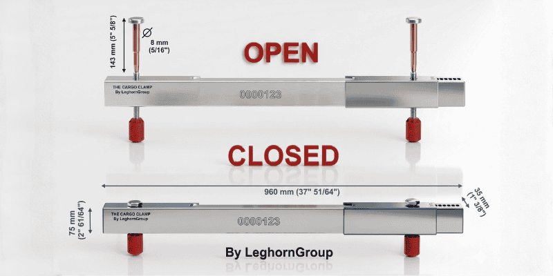 3.5mm High Security Container Seals Blueprint - LeghornGroup India Cargoclamp | High-Security Barrier Container Seals