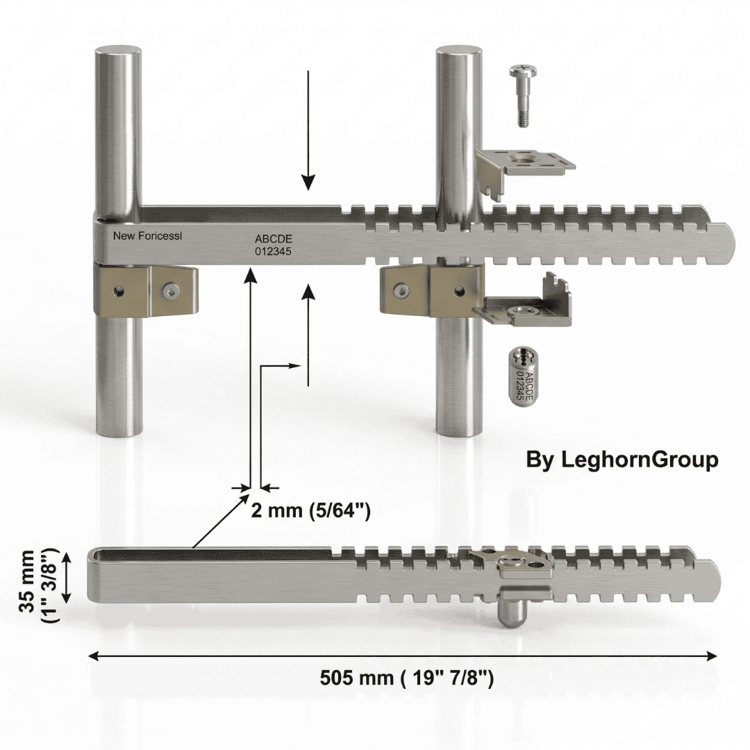 New Fork Seal | ISO 17712 Barrier Container Seals Technical Drawing - High Security barrier seal Dimensions for Intermodal Freight